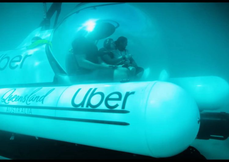 UBER запустил подводное такси в Австралии